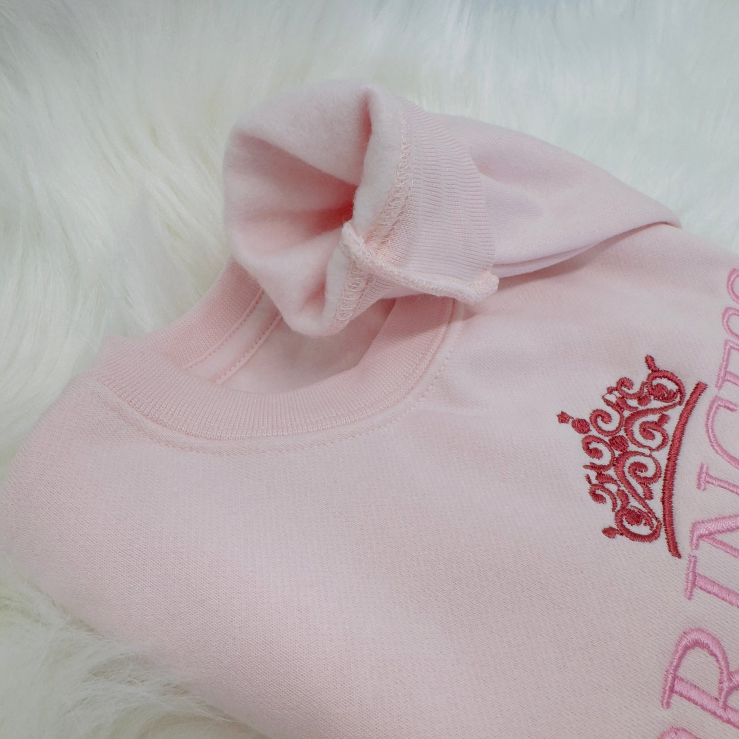 Embroidered Princess Sweater - Children's Cute Personalised Cotton Jumper