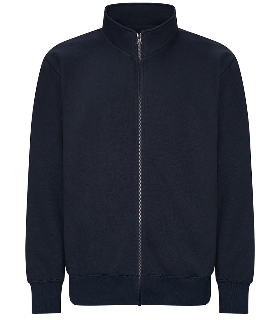Men's AWDis Full Zip Sweat Jacket Embroidered or DTF Printed with Your Logo