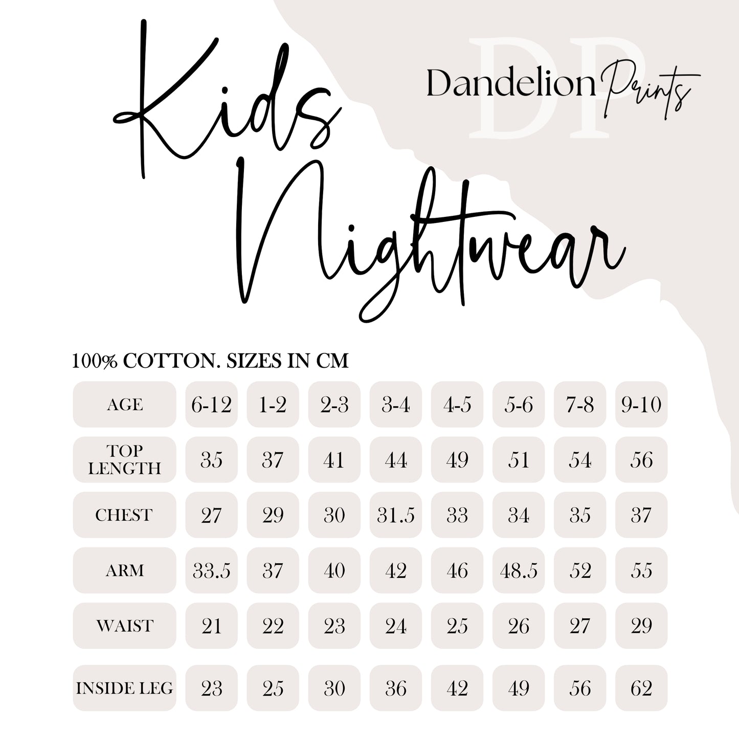 Cute Bunny Cotton Pyjamas for Kids. Personalised When I Wake Up