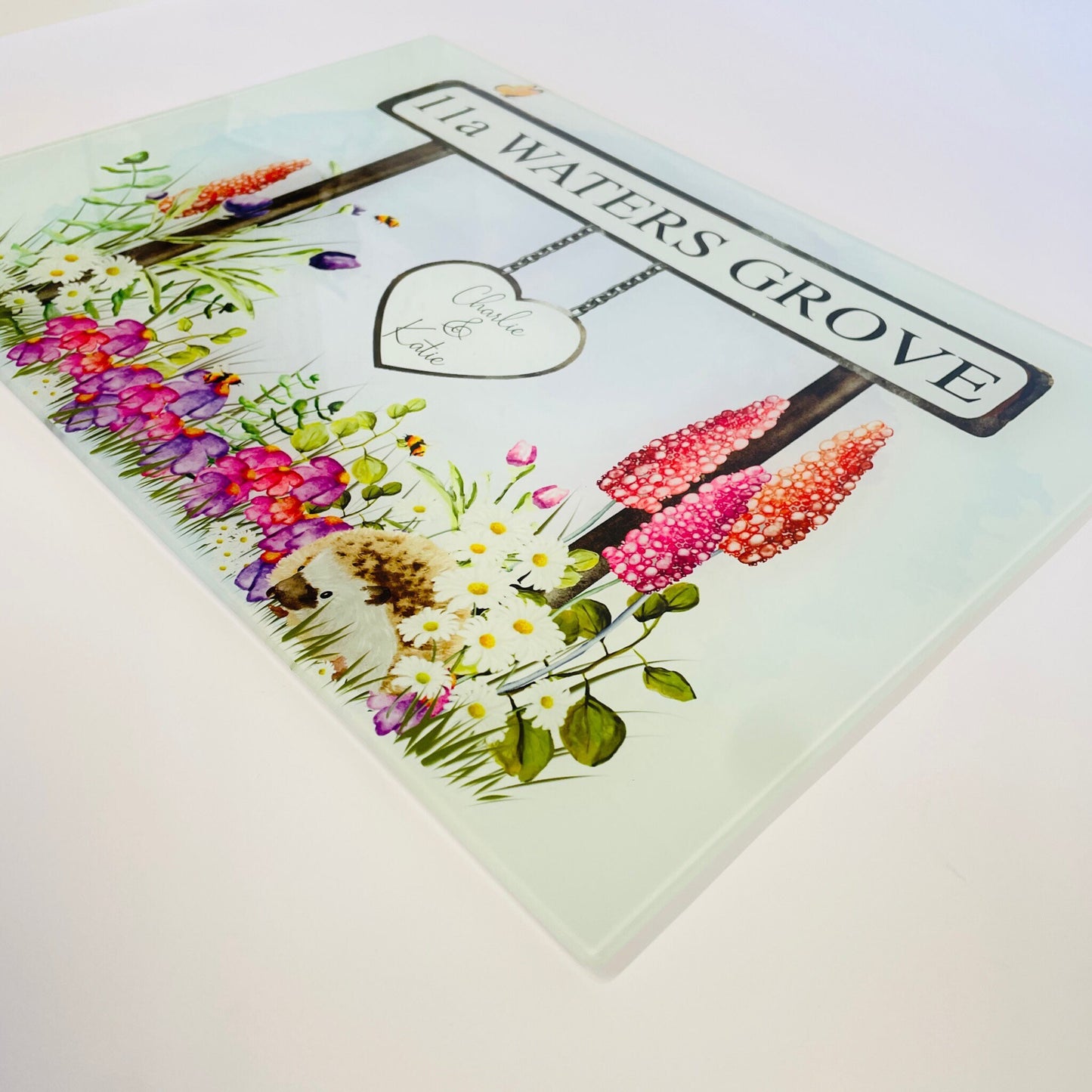 Unique Personalised Chopping Board with Street Name - Ideal House warming Present