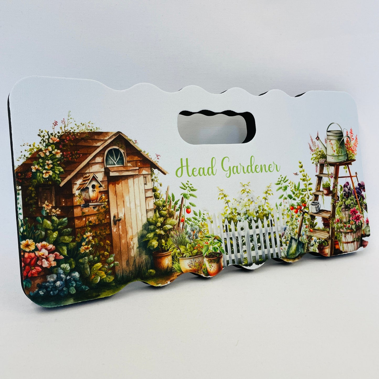 Watercolour Garden Printed Kneeling Pad Personalised With Florals And Accessories