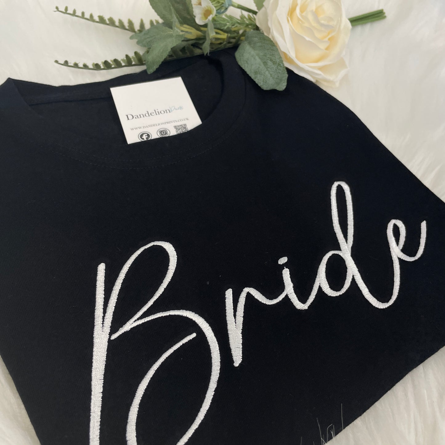 Bride & Groom Embroidered T-Shirt Set - Matching Tee's for the Perfect Couple