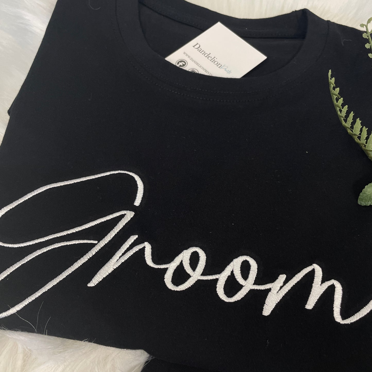 Bride & Groom Embroidered T-Shirt Set - Matching Tee's for the Perfect Couple