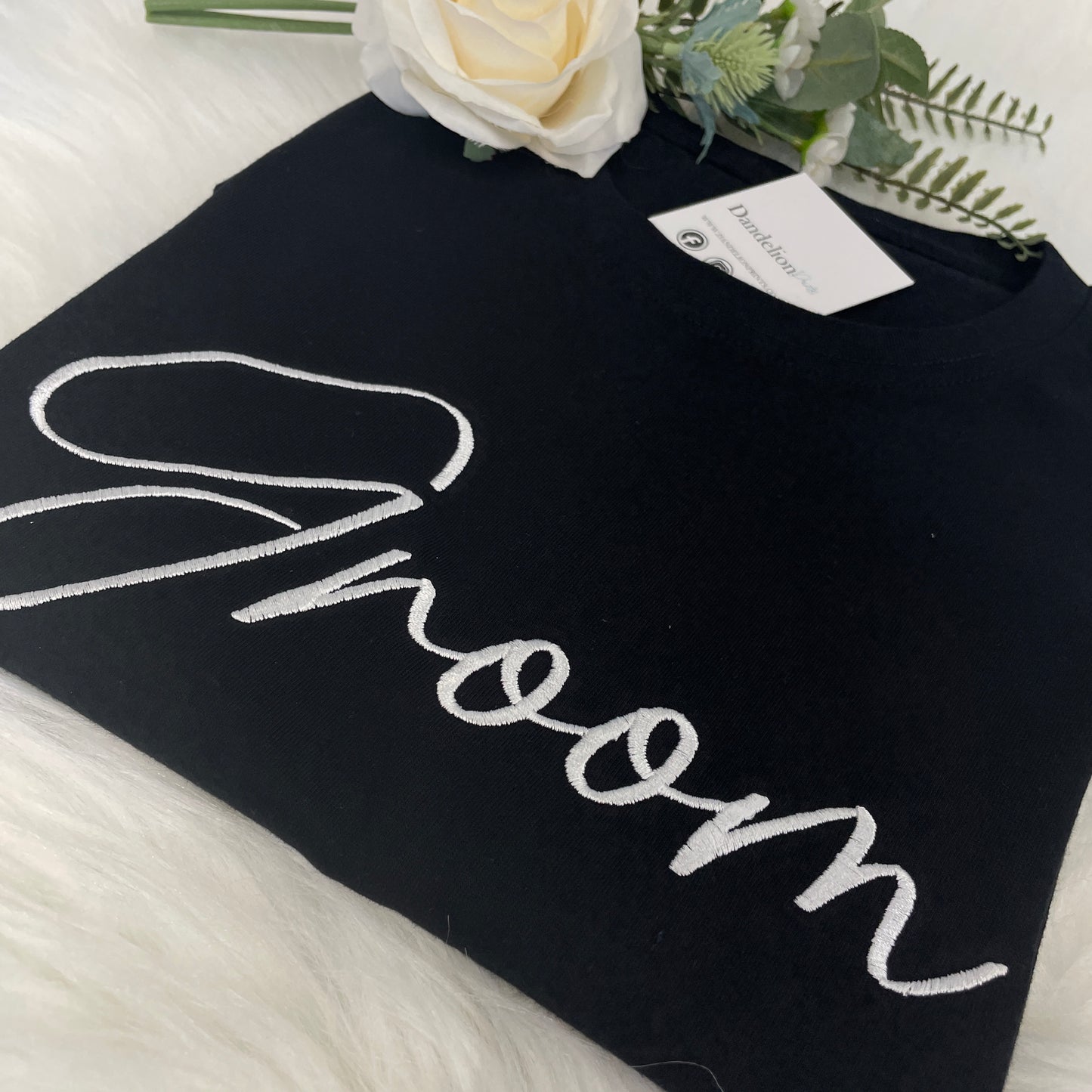 Bride & Groom Embroidered T-Shirt Set - Matching Tee's for the Perfect Couple