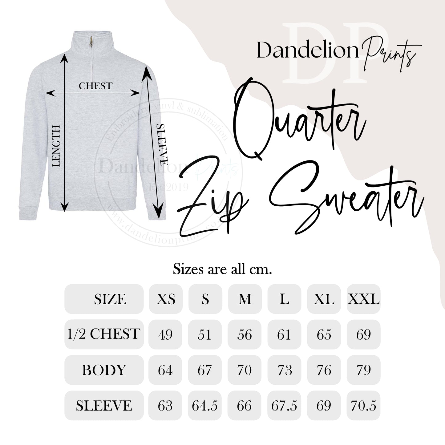 Men's AWDis Sophomore Embroidered Quarter Zip Sweatshirt