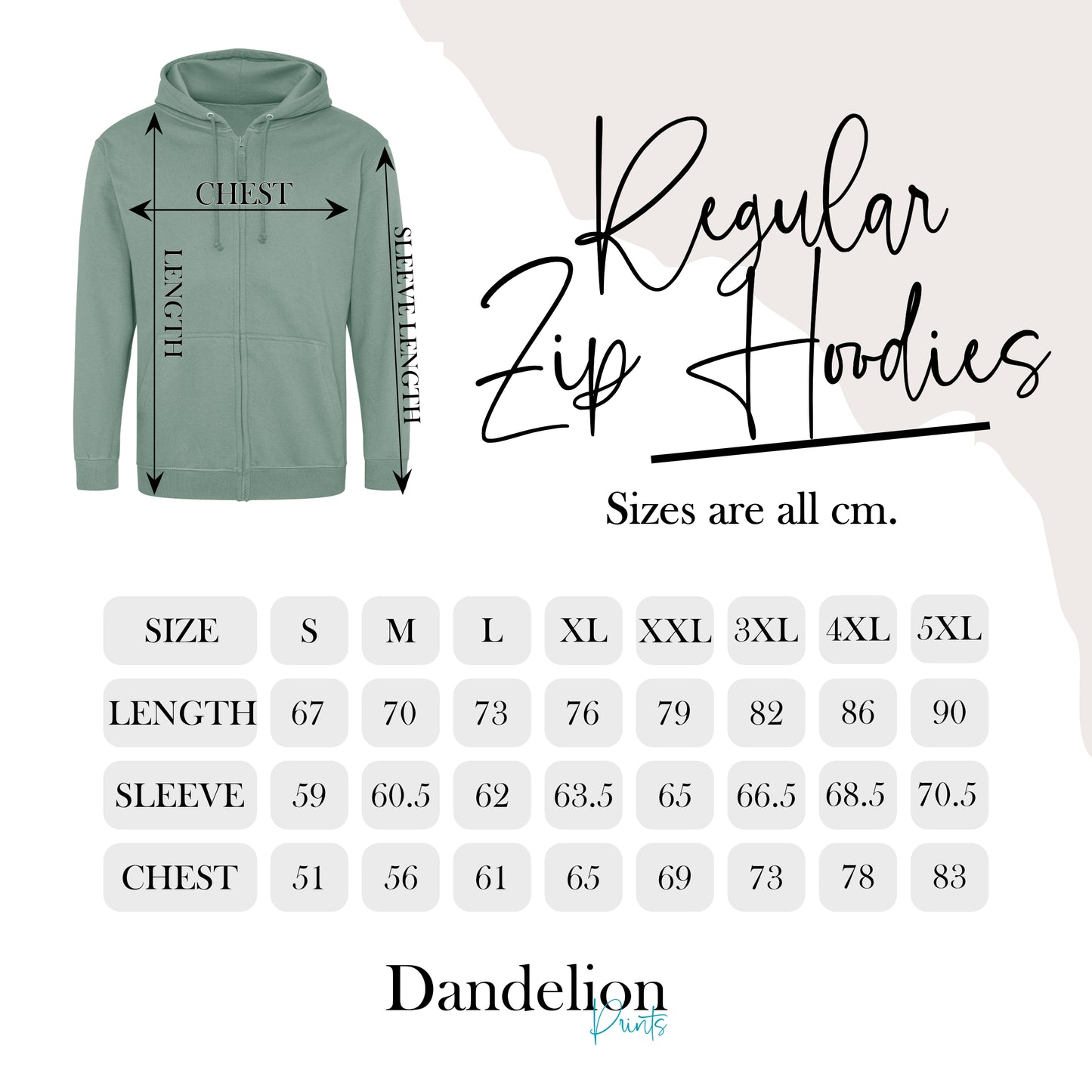Men's Regular Business Branded Zip Hoodie