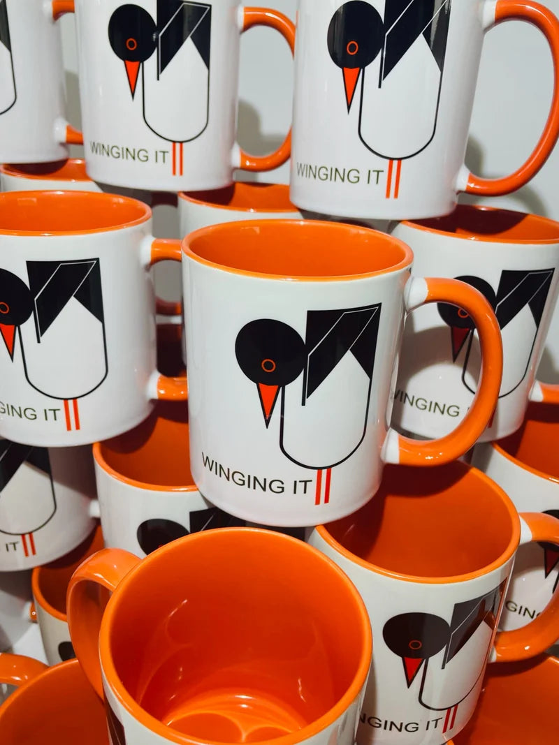 10 Custom Printed Branded Coloured Mugs