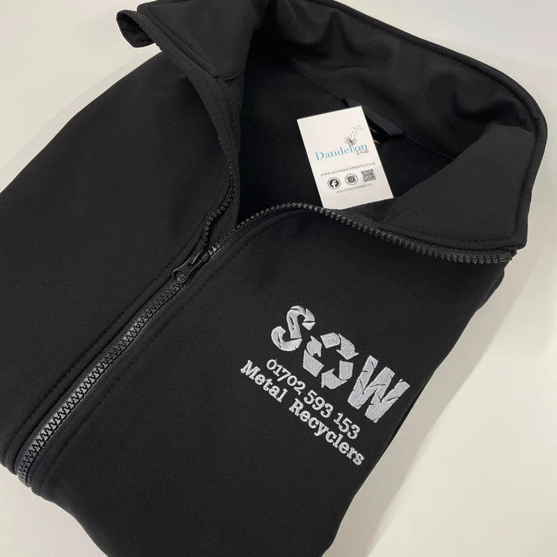 This is a mens soft shell jacket. These are embroidered with your logo giving you nice, fresh and smart uniform. Available in other colours.
