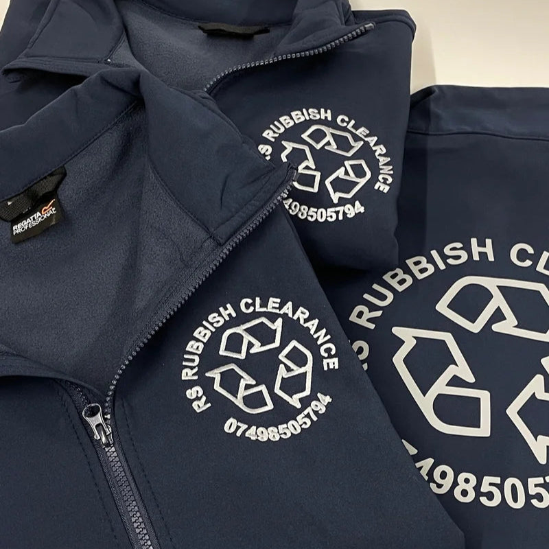 Ladies business branded soft shell jacket. A great coat for business branding. The logo is printed or embroidered on the left breast.