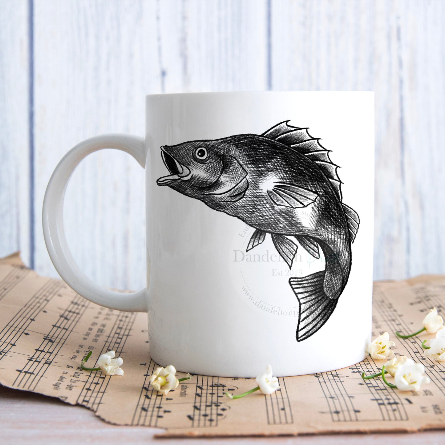 Perch Fishing Printed Accessories, Gifts For Anglers