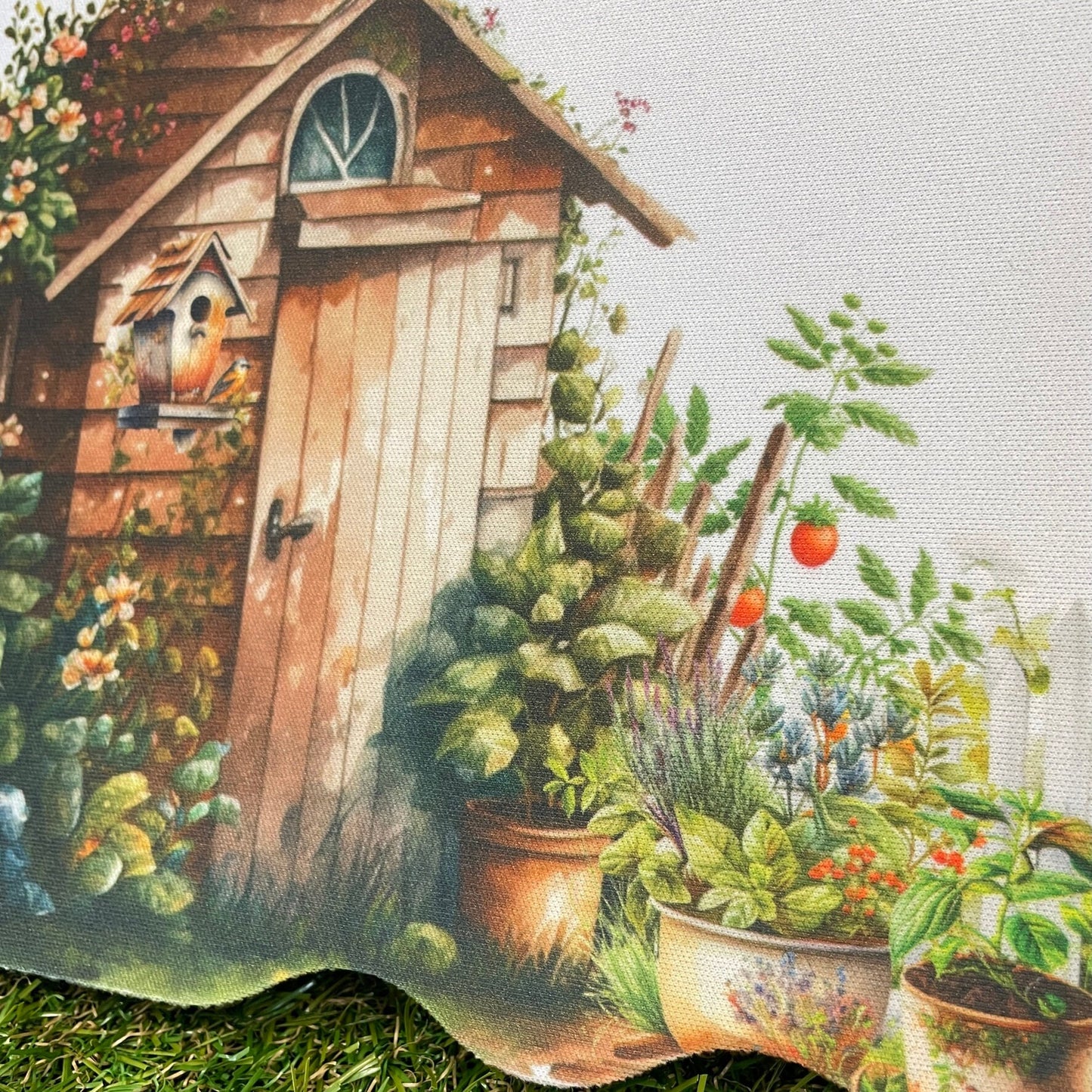 Watercolour Garden Printed Kneeling Pad Personalised With Florals And Accessories