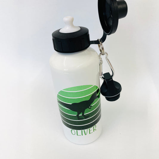 Dinosaur T-Rex Children’s Personalised Flask CUSTOM PRINTED Back To School