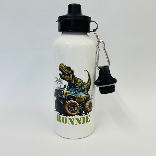 T-Rex Dinosaur Children’s Personalised Flask CUSTOM PRINTED Back To School