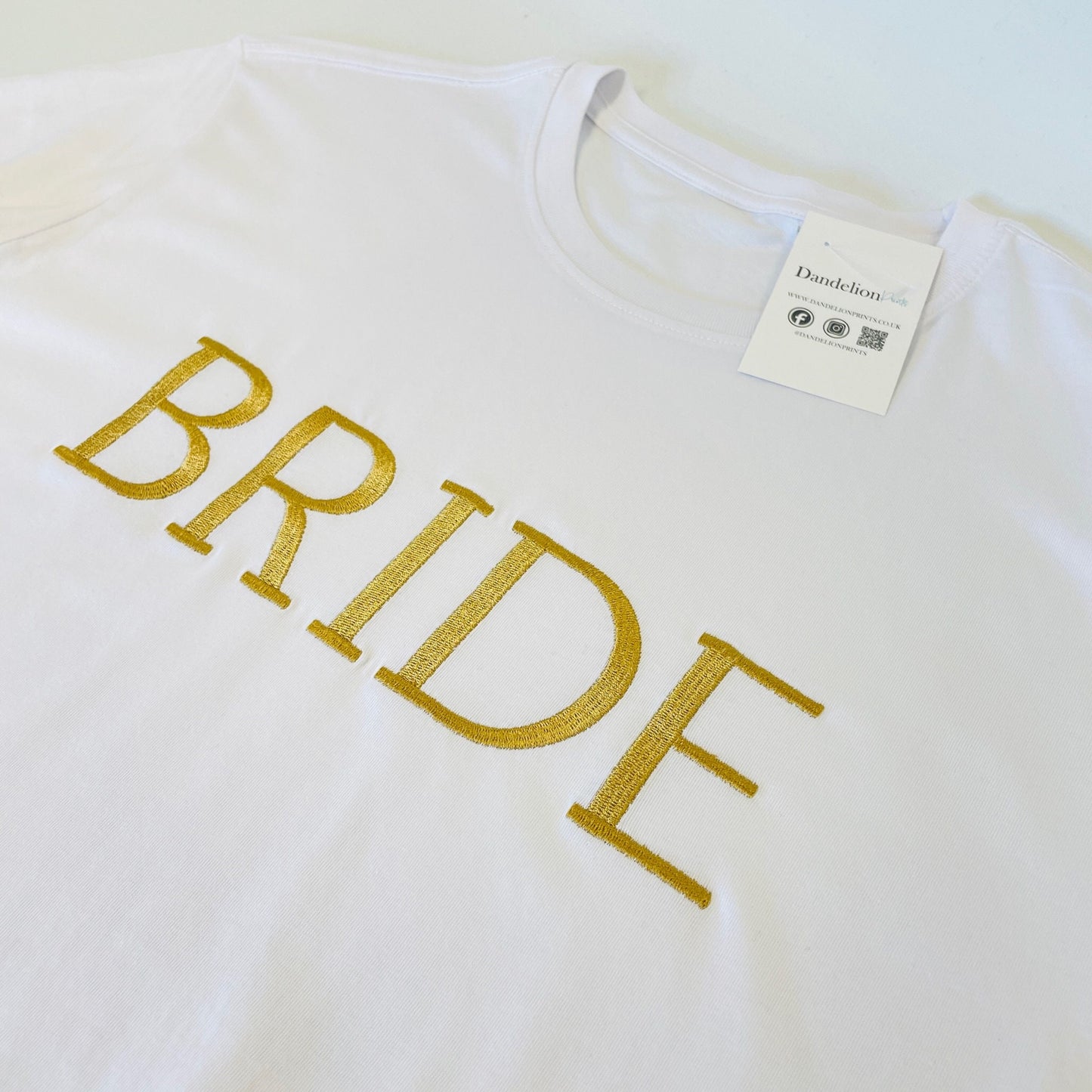 The Perfect Bridal Gift: Bride Embroidered T-Shirt Hen or Wedding Party