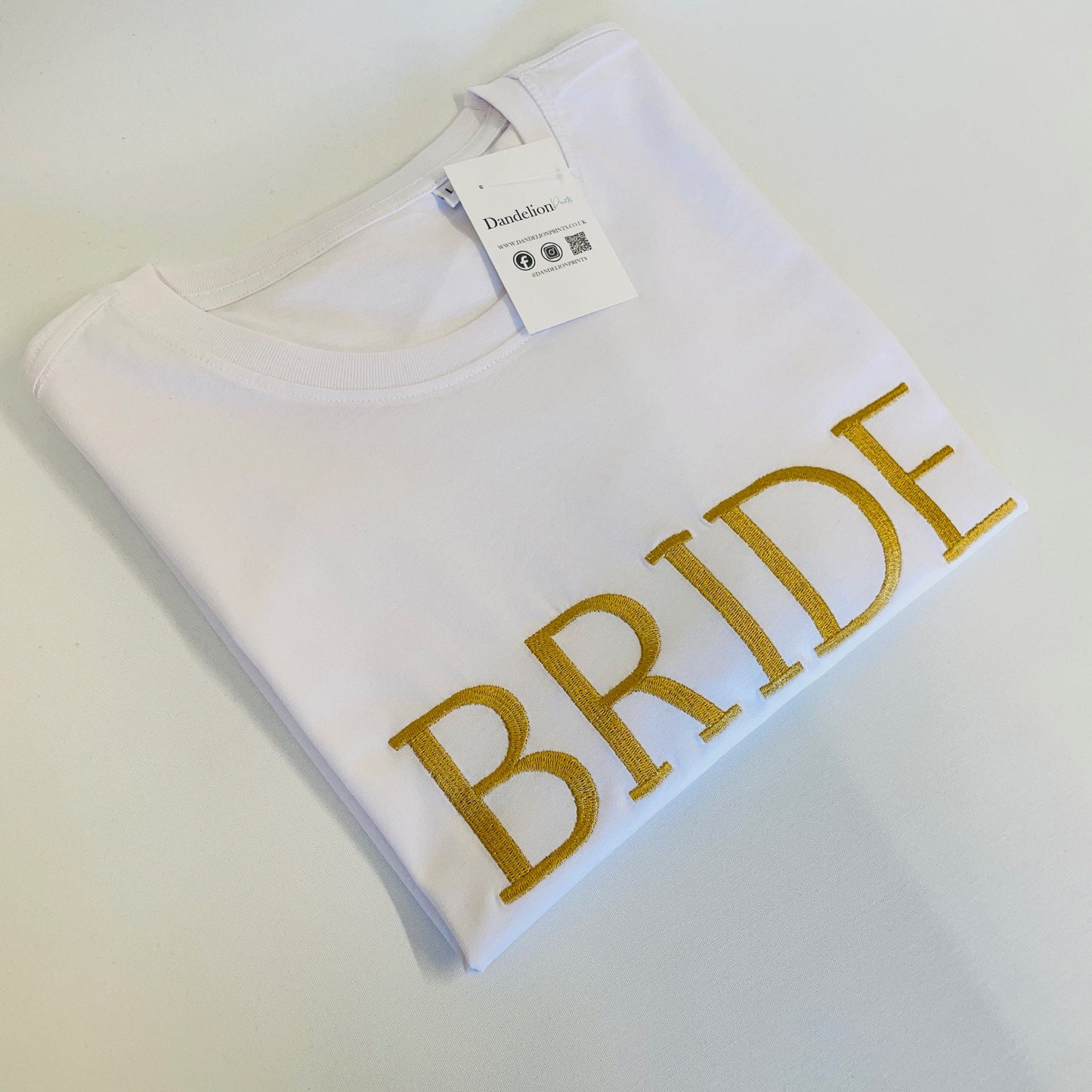 The Perfect Bridal Gift: Bride Embroidered T-Shirt Hen or Wedding Party