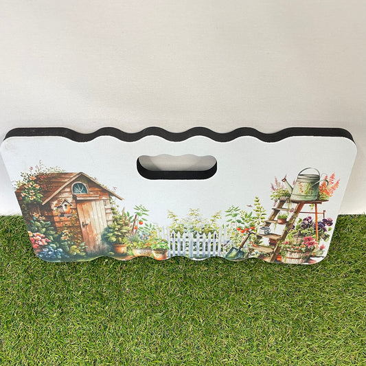 Watercolour Garden Printed Kneeling Pad Personalised With Florals And Accessories