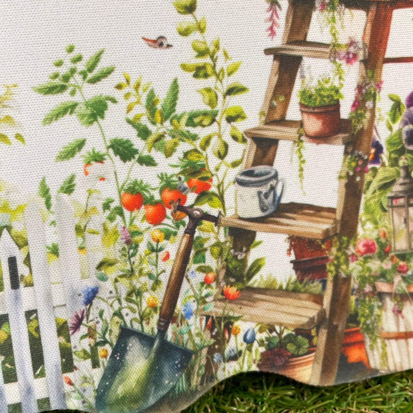 Watercolour Garden Printed Kneeling Pad Personalised With Florals And Accessories