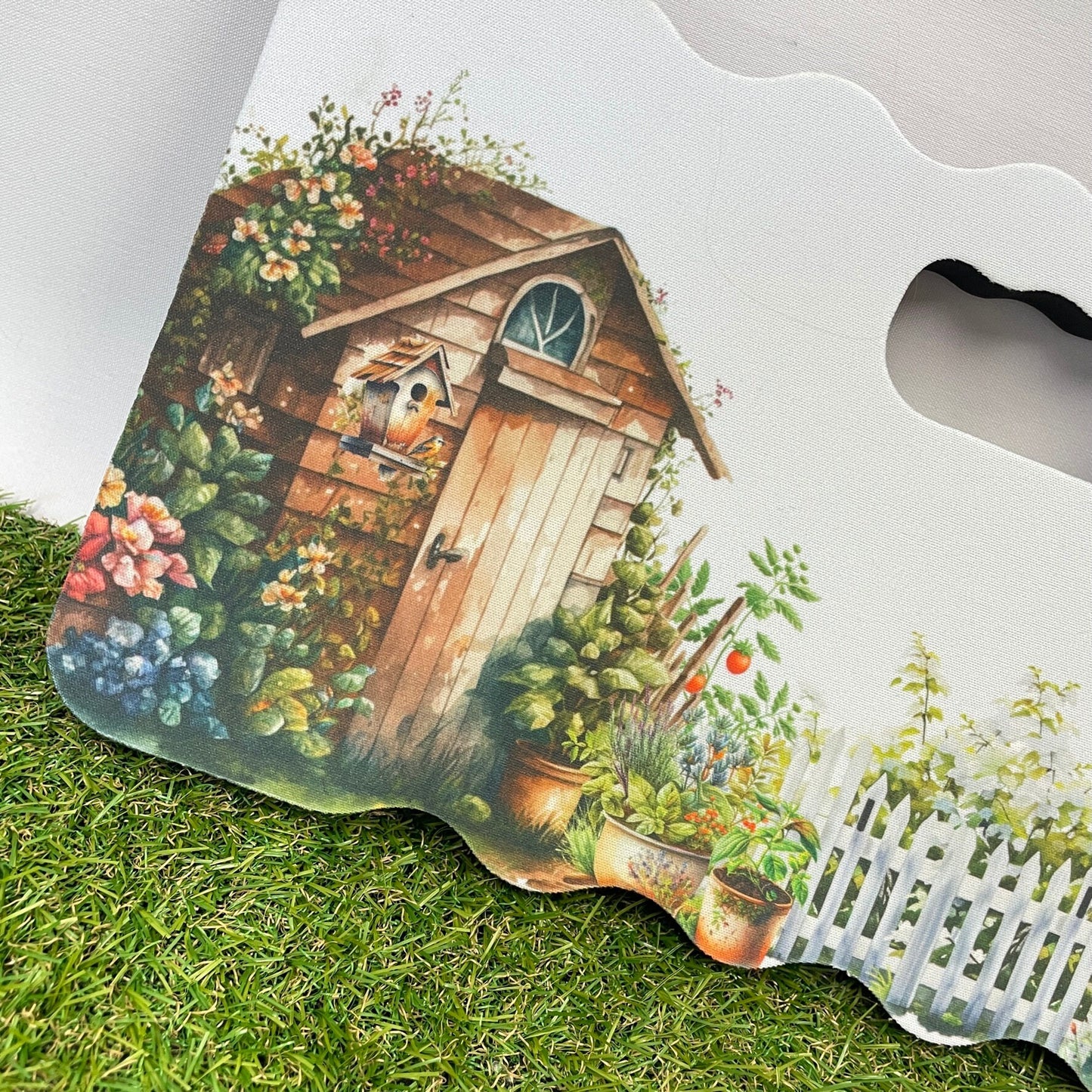 Watercolour Garden Printed Kneeling Pad Personalised With Florals And Accessories