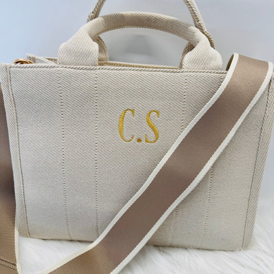 Ladies Stylish Embroidered Handbag Personalised With Initials