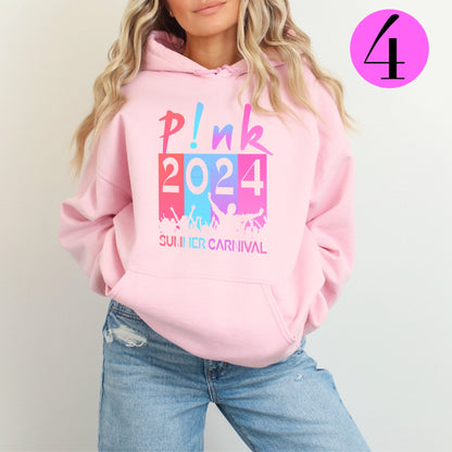 P!NK Summer Carnival Printed Hoodies Various Designs