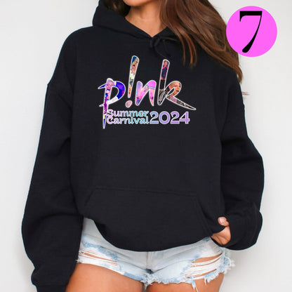 P!NK Summer Carnival Printed Hoodies Various Designs