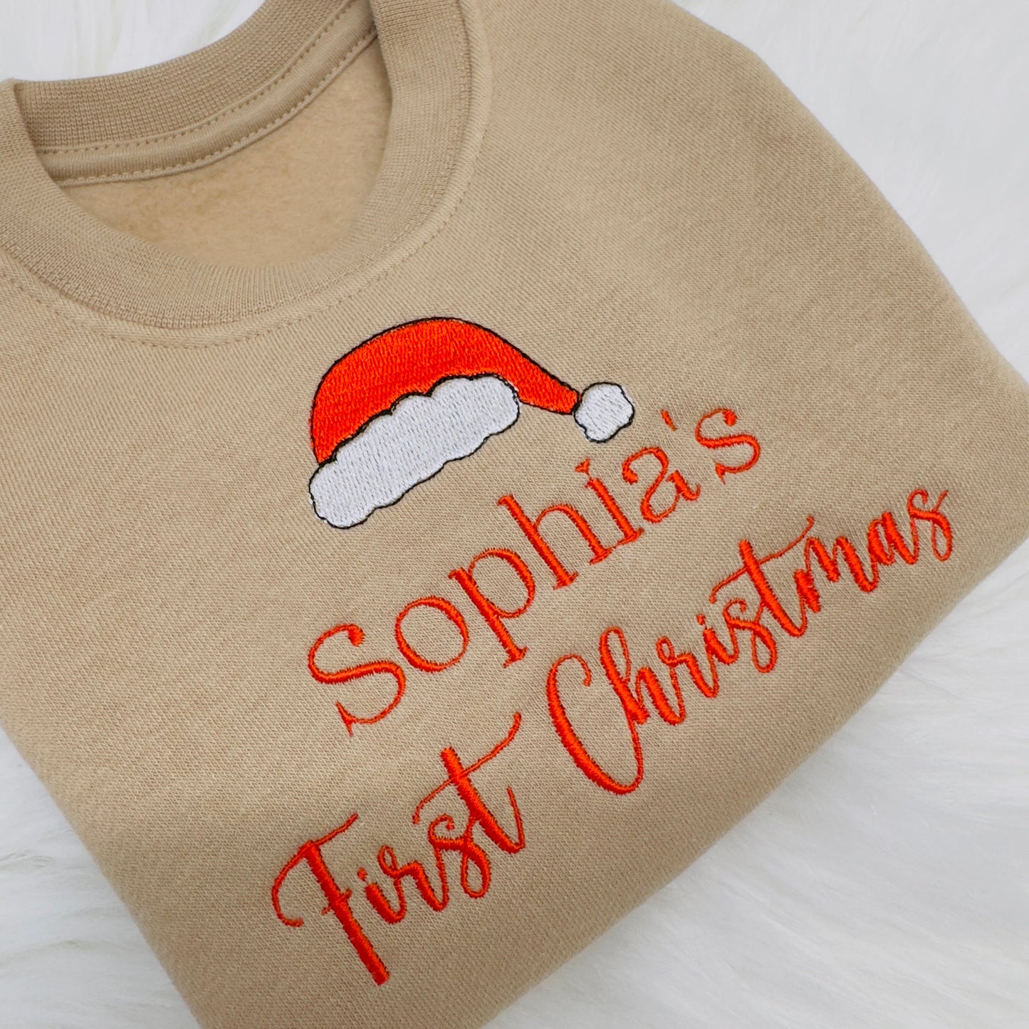 My First Christmas Embroidered Personalised Festive Sweater