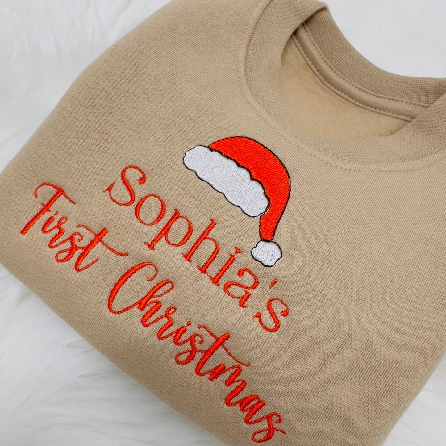 My First Christmas Embroidered Personalised Festive Sweater