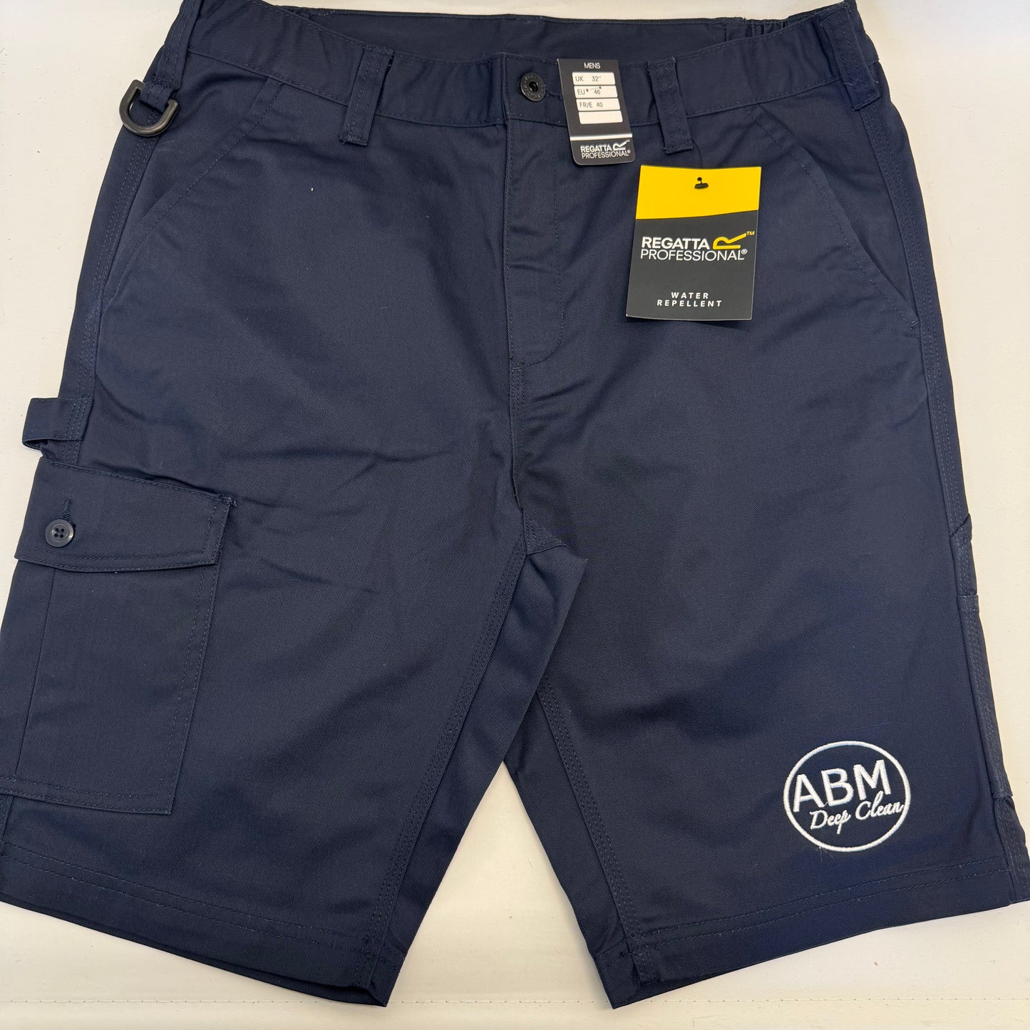 Men's Regatta Pro Cargo Shorts. Embroidered Leg