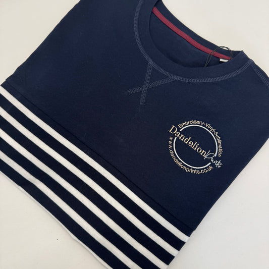 Unisex Striped Front Row Branded T-Shirt