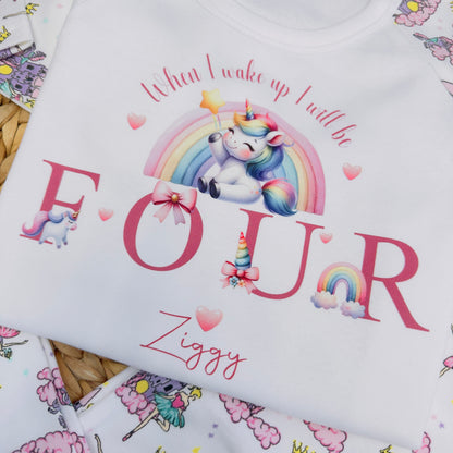 Unicorn When I Wake Up I Will Be Pyjamas
