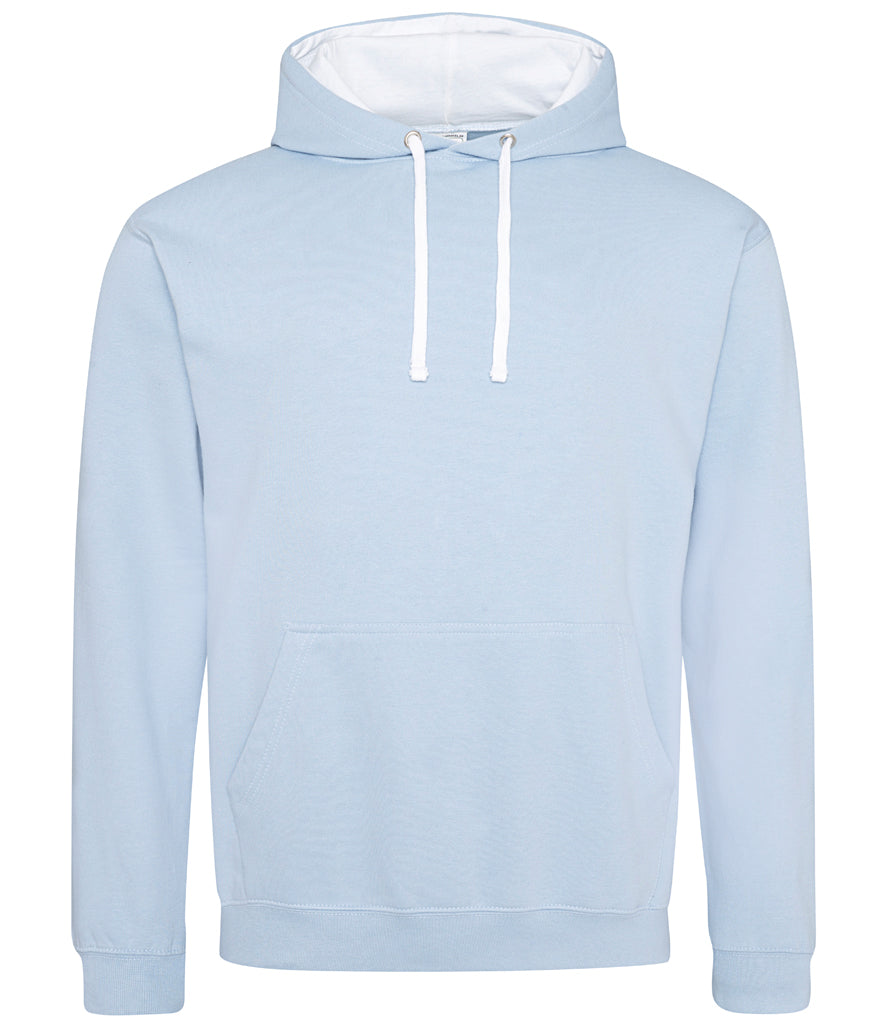 SKY BLUE/WHITE MEDIUM Unisex AWDis Varsity Hoodie