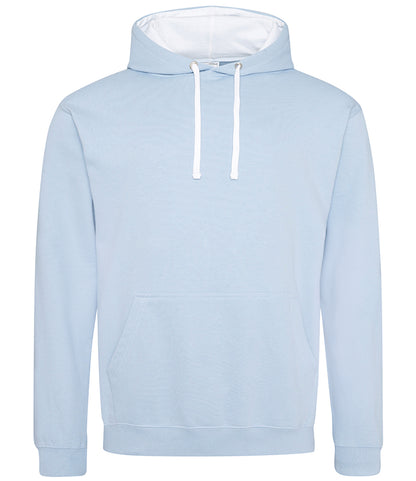SKY BLUE/WHITE MEDIUM Unisex AWDis Varsity Hoodie