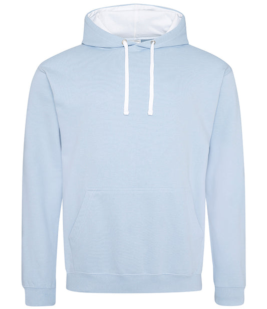 SKY BLUE/WHITE MEDIUM Unisex AWDis Varsity Hoodie