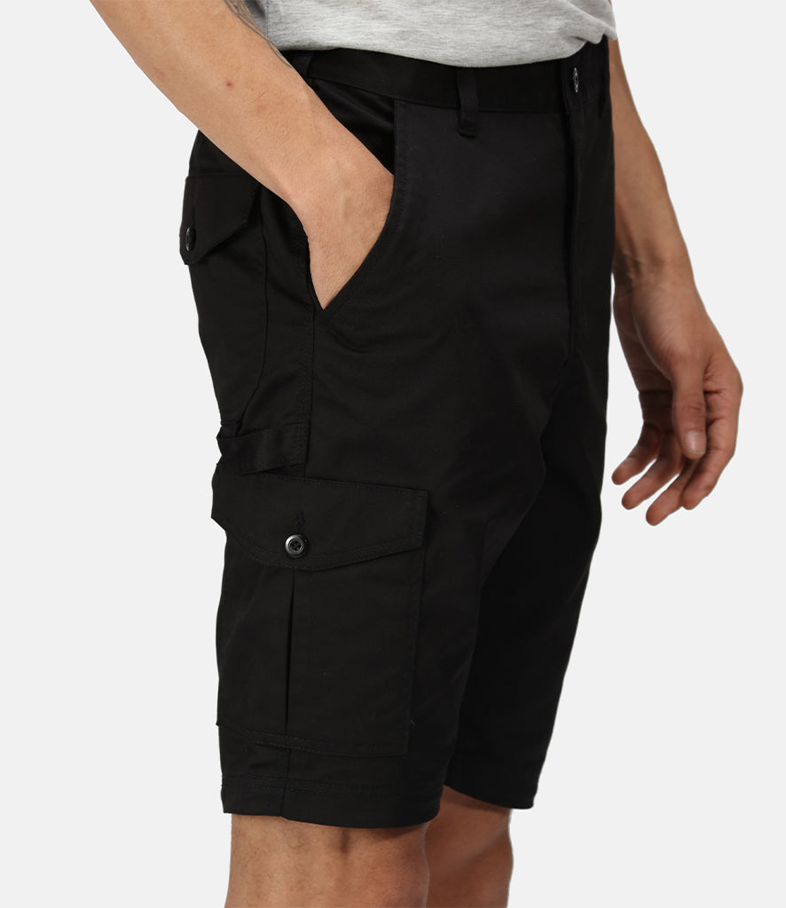 Men's Regatta Pro Cargo Shorts. Embroidered Leg