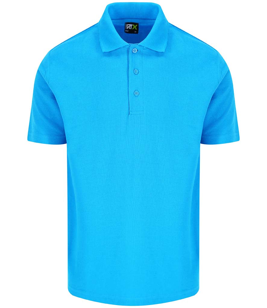 LARGE TURQUOISE Men's Business Branded RTX Polo Shirts