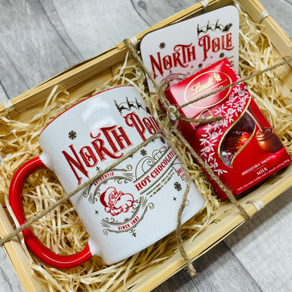 North Pole Hot Chocolate Gift Set. Christmas Eve gift for her and him