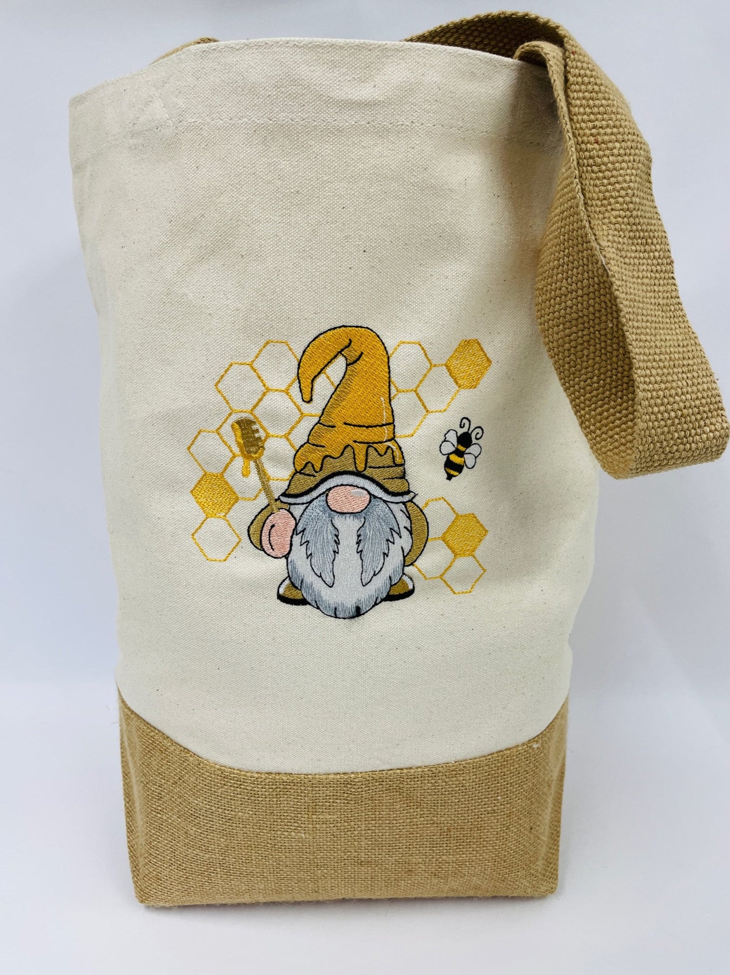 Gonk Design Embroidered Shopping Tote Bag - Cute and Eco-Friendly for Sustainable Shopping